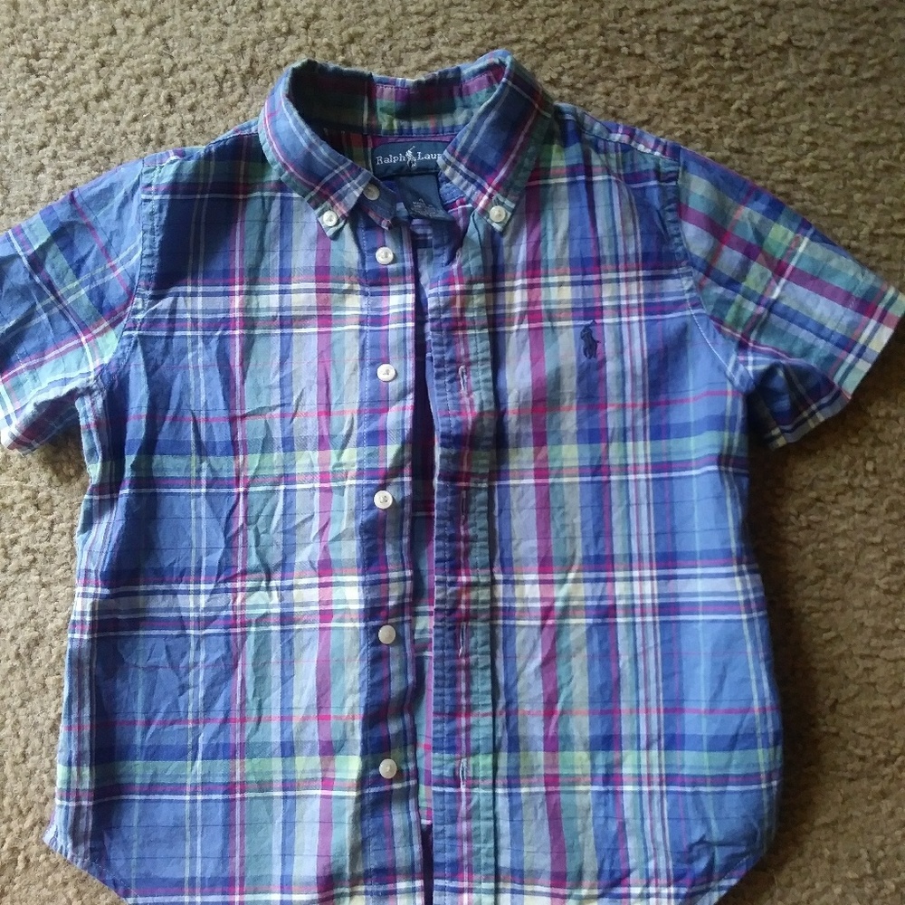 Ralph lauren boys button down short sleeve